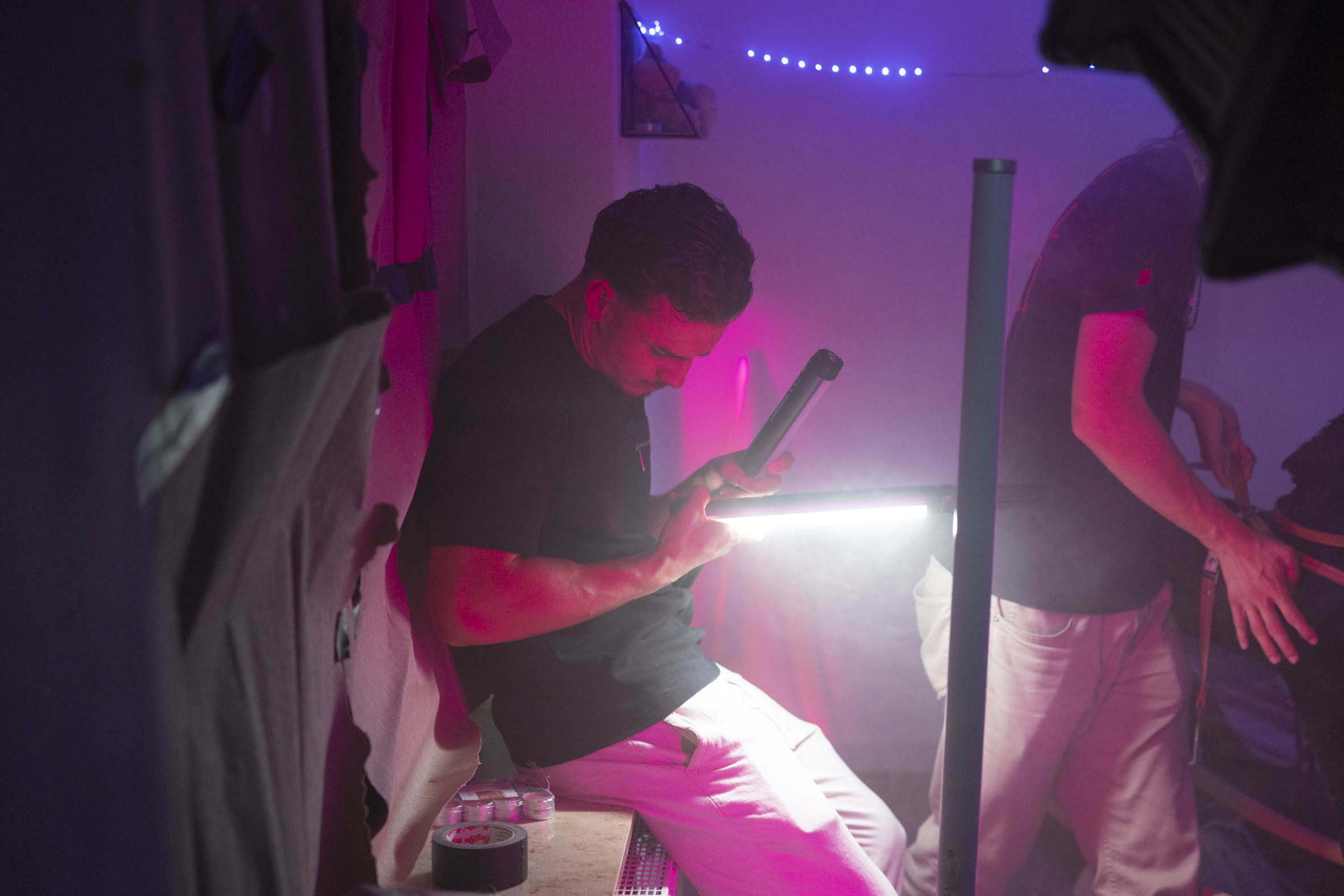 Behind the scenes
