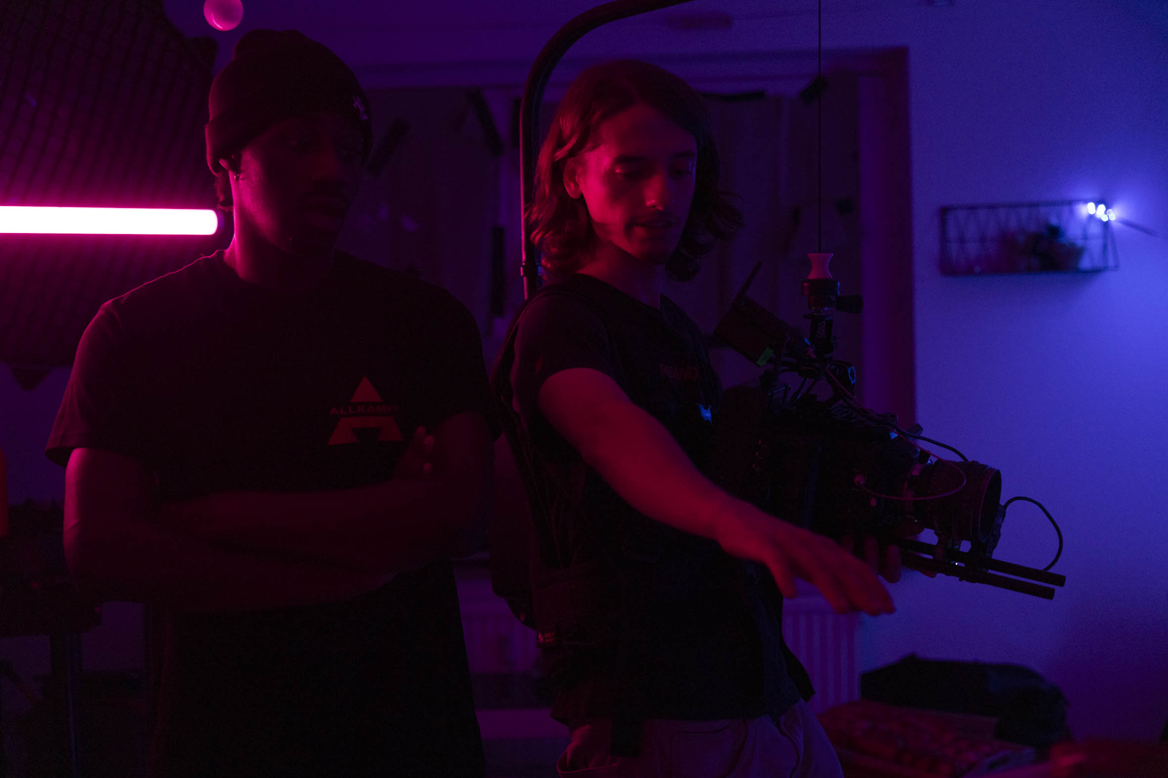 Behind the scenes